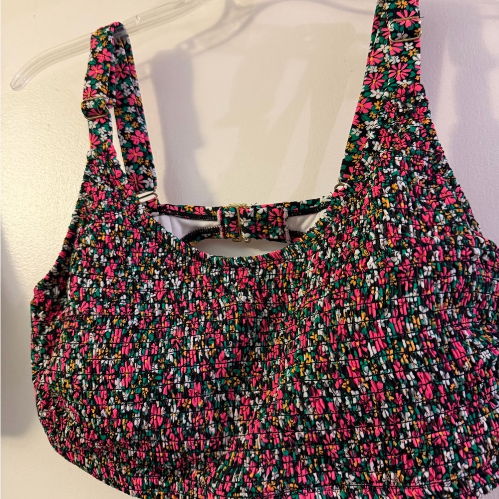 Wild Fable Multicolor Floral Smocked Top